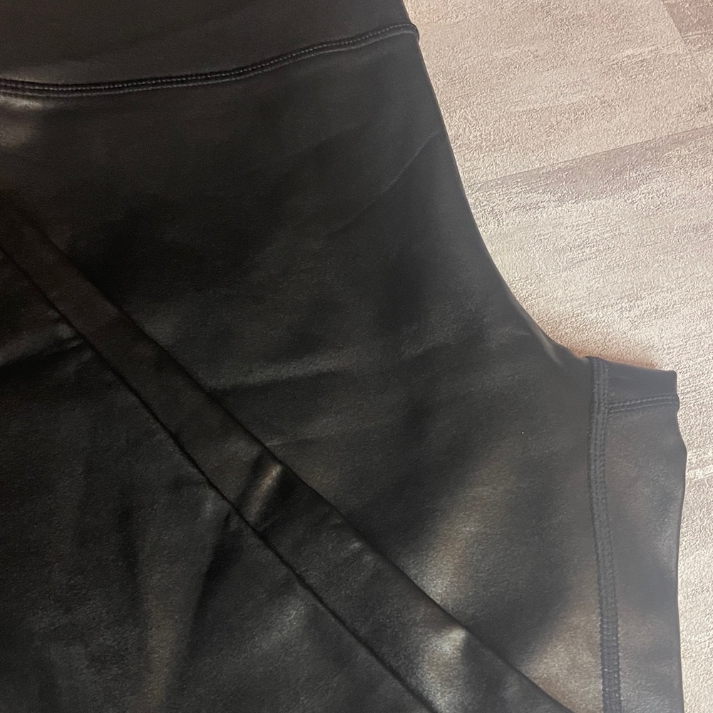 Mono B Black Faux Leather Leggings - Picture 5 of 8